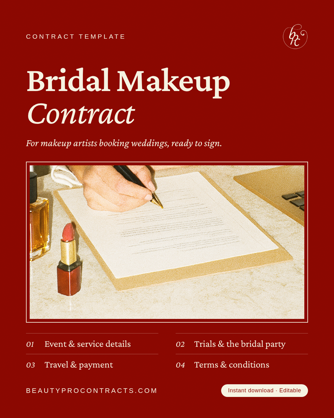 Bridal Makeup Contract